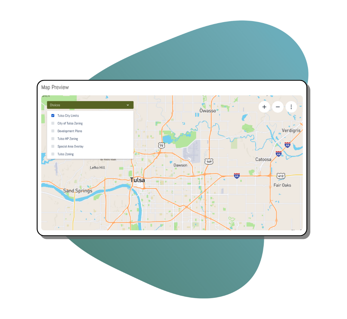 Interactive Planning & Land Use Mapping Graphic